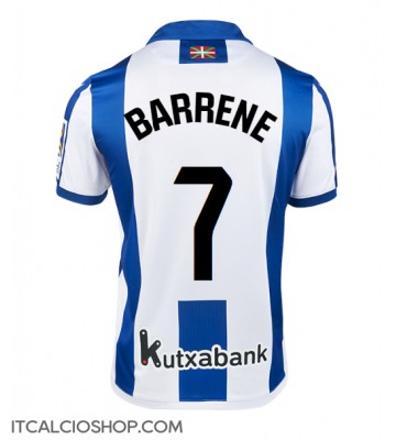 Real Sociedad Ander Barrenetxea #7 Prima Maglia 2024-25 Manica Corta